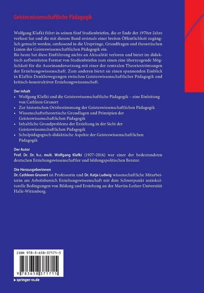 Produktbild: Geisteswissenschaftliche P&auml;dagogik