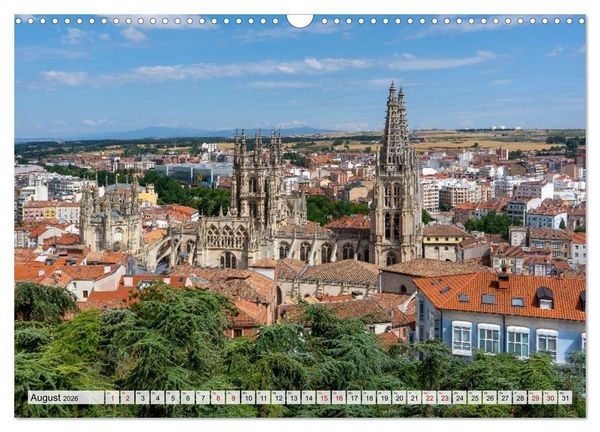 Produktbild: Ein Spaziergang durch Burgos (Wandkalender 2026 DIN A3 quer), CALVENDO Monatskalender