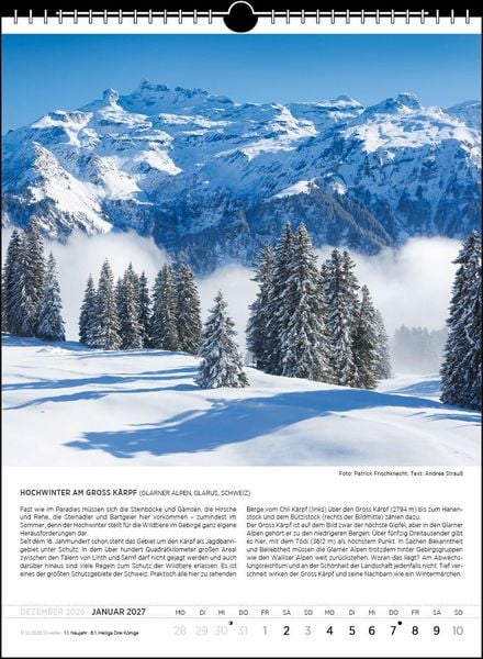 Produktbild: Blodigs Alpenkalender 2027