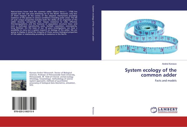 Produktbild: System ecology of the common adder