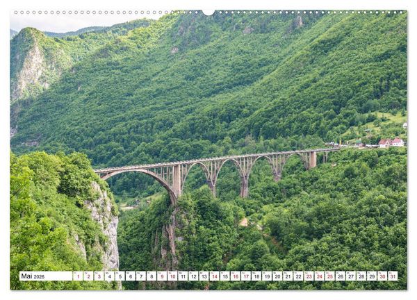 Produktbild: Montenegro - Das Land der schwarzen Berge (Wandkalender 2026 DIN A2 quer), CALVENDO Monatskalender