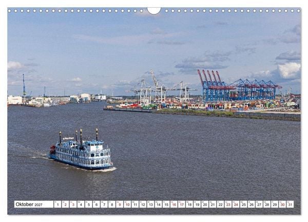 Produktbild: Hamburg - Stadt rund ums Wasser (Wandkalender 2027 DIN A3 quer), CALVENDO Monatskalender
