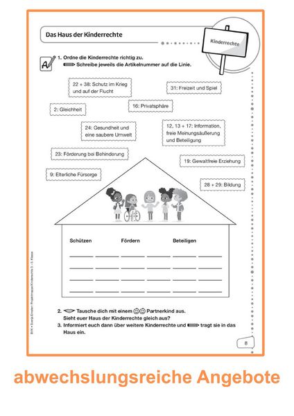 Produktbild: Projektmappe Kinderrechte 3. - 5. Klasse