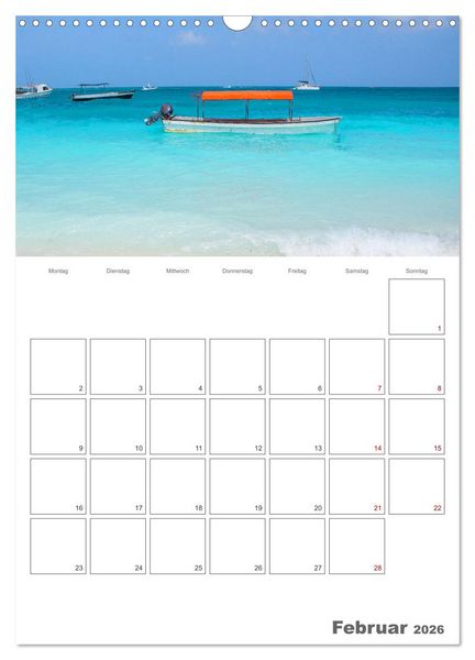Produktbild: Sansibar - Traumreiseziel (Wandkalender 2026 DIN A3 hoch), CALVENDO Monatskalender