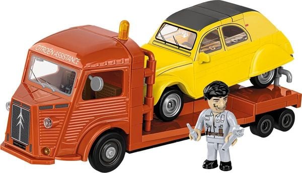Produktbild: COBI 24627 - Citroen Type H Car Transporter & 2CV Type AZ, Bausatz 1:35, 278 Klemmbausteine