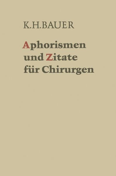 Produktbild: Aphorismen und Zitate f&uuml;r Chirurgen