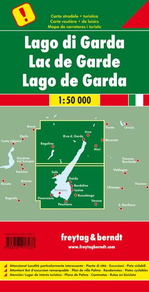 Produktbild: freytag & berndt Stra&szlig;enkarte Gardasee 1:50.000