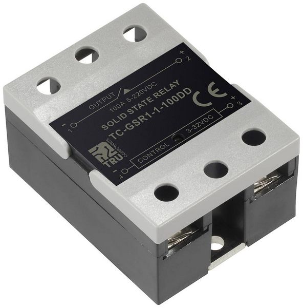 Produktbild: TRU COMPONENTS Halbleiterrelais TC-GSR-1-100DD 100 A Schaltspannung (max.): 220 V/DC Gleichstromschaltung 1 St.