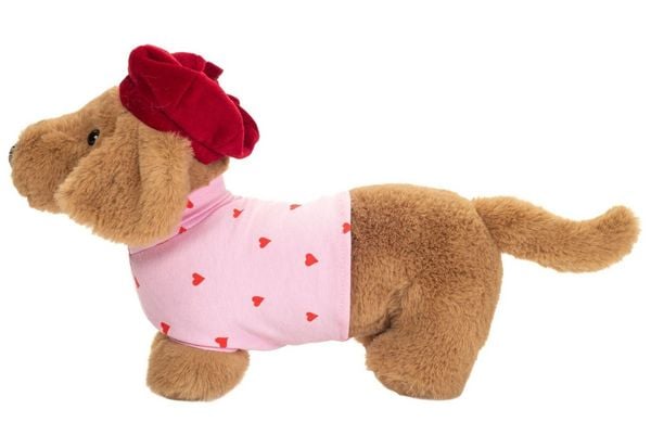 Produktbild: Teddy Hermann 939849 - Dackeldame Amelie, 26 cm, Pl&uuml;sch-Dackel