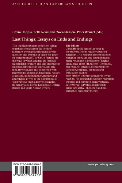 Produktbild: Last Things: Essays on Ends and Endings