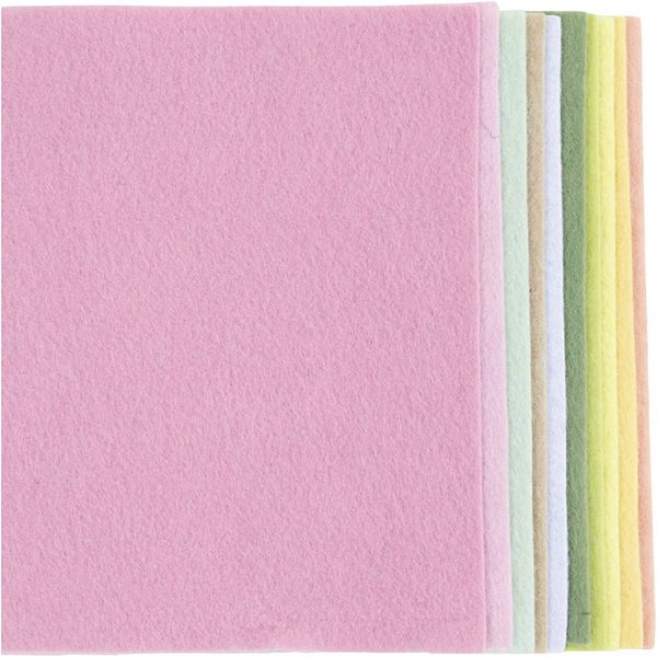 Produktbild: Creativ Company Bastelfilz, A4, Blatt 210x297 mm, Dicke 2 mm, Pastellfarben, 10 Stk