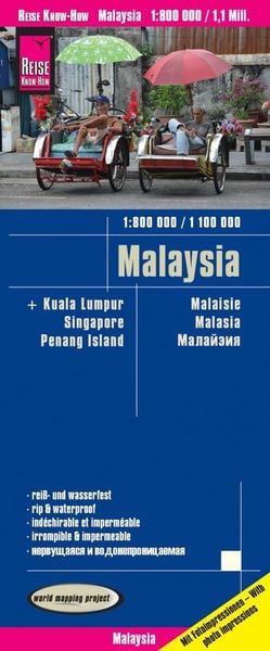 Produktbild: Reise Know-How Landkarte Malaysia (West 1:800.000 / Ost 1:1.100.000)