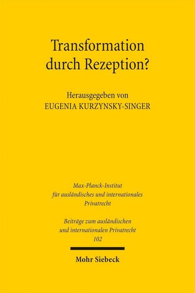 Produktbild: Transformation durch Rezeption?