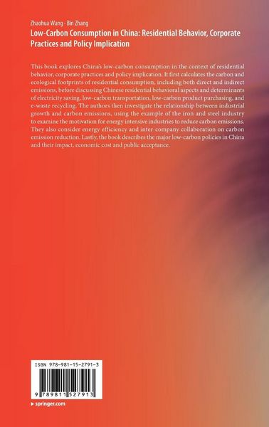 Produktbild: Low-Carbon Consumption in China: Residential Behavior, Corporate Practices and Policy Implication