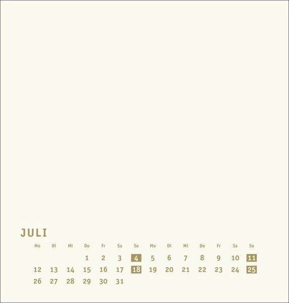 Produktbild: Premium-Bastelkalender gold mittel 2027