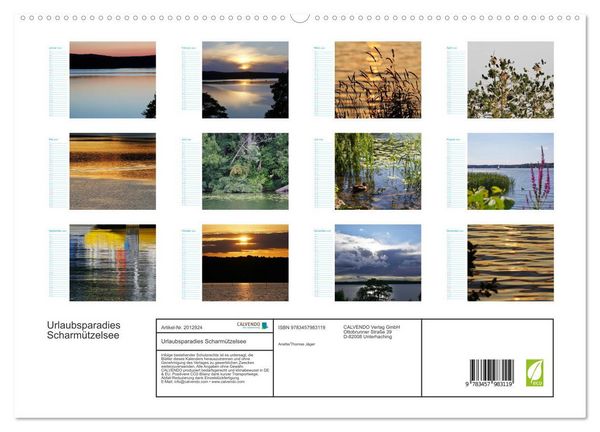 Produktbild: Urlaubsparadies Scharm&uuml;tzelsee (hochwertiger Premium Wandkalender 2026 DIN A2 quer), Kunstdruck in Hochglanz
