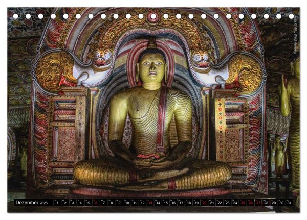 Produktbild: Sri Lanka 2026 Kulturh&ouml;hepunkte (Tischkalender 2026 DIN A5 quer), CALVENDO Monatskalender