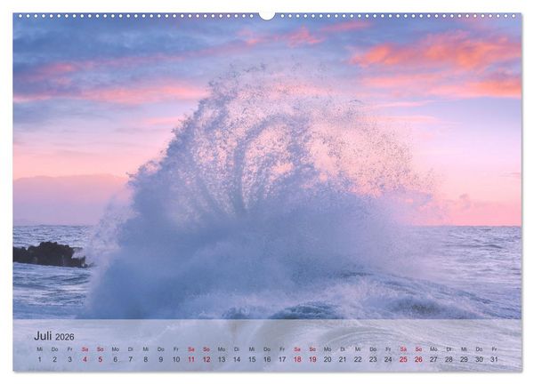Produktbild: Wellen Konzert (Wandkalender 2026 DIN A2 quer), CALVENDO Monatskalender