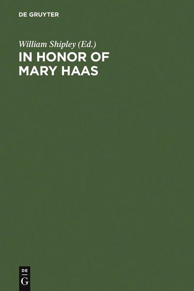 Produktbild: In Honor of Mary Haas
