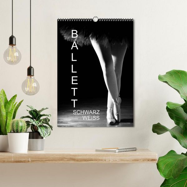 Produktbild: Ballett Schwarzweiss (Wandkalender 2026 DIN A3 hoch), CALVENDO Monatskalender
