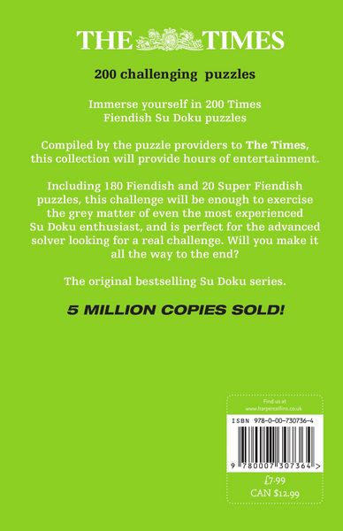 Produktbild: The Times Fiendish Su Doku Book 2