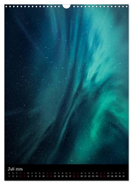 Produktbild: Polarlichtkalender (Wandkalender 2026 DIN A3 hoch), CALVENDO Monatskalender
