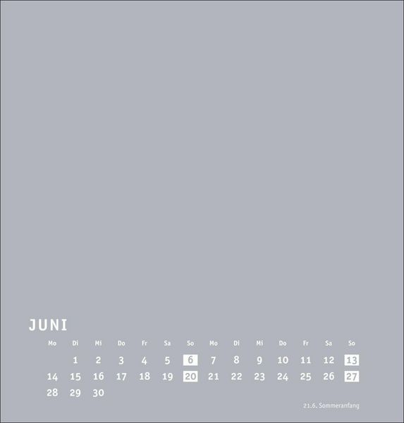 Produktbild: Premium-Bastelkalender silbergrau mittel 2027