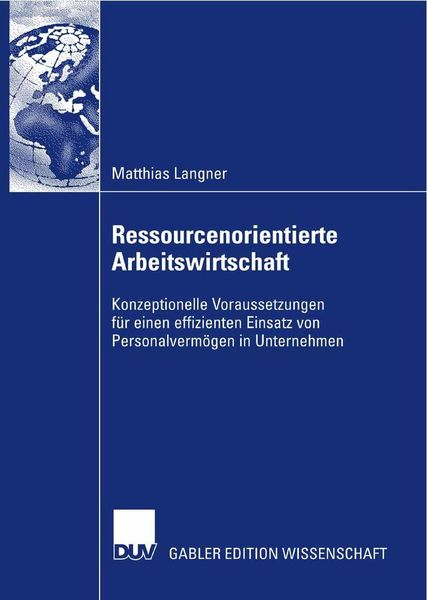 Produktbild: Ressourcenorientierte Arbeitswirtschaft