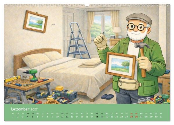 Produktbild: Ich bin noch nicht fertig - Opa Edition (hochwertiger Premium Wandkalender 2027 DIN A2 quer), Kunstdruck in Hochglanz