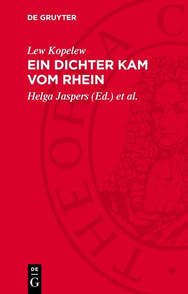 Produktbild: Ein Dichter kam vom Rhein