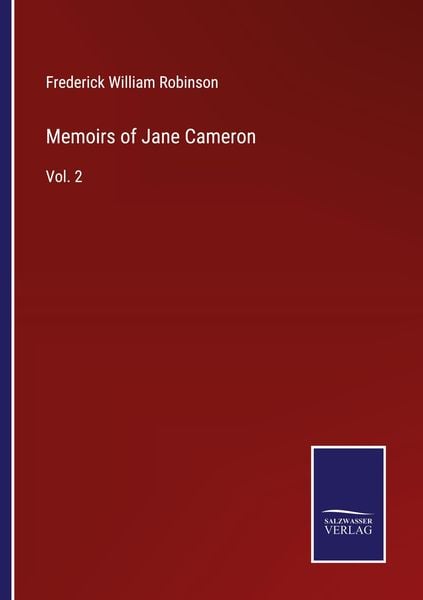 Produktbild: Memoirs of Jane Cameron