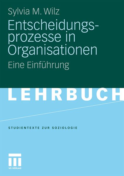 Produktbild: Entscheidungsprozesse in Organisationen