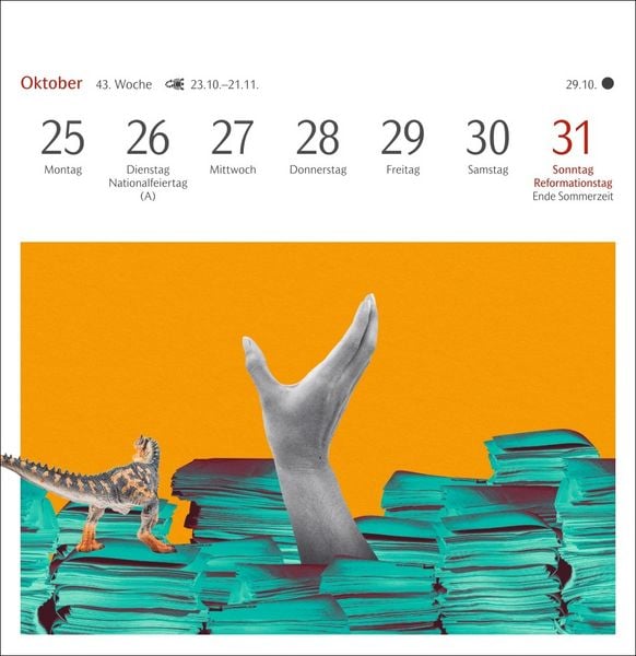 Produktbild: Welches Buch bin ich? Premium-Postkartenkalender 2027 - Literarischer R&auml;tselkalender