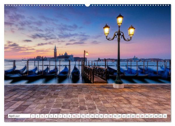 Produktbild: Venedig und Burano - Lagunenstadt und bunte H&auml;user (hochwertiger Premium Wandkalender 2027 DIN A2 quer), Kunstdruck in Hochglanz