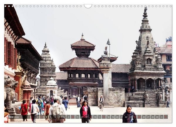 Produktbild: NEPAL Bhaktapur Kathmandu (Wandkalender 2026 DIN A3 quer), CALVENDO Monatskalender