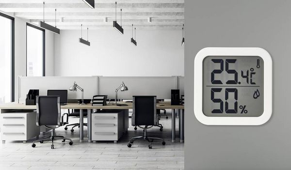 Produktbild: Thermo-/Hygrometer Wei&szlig; 1069HIS