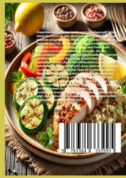 Produktbild: Diabetiker-K&uuml;che Lecker, leicht und zuckerbewusst: Gesunde Low-Carb-Rezepte f&uuml;r stabile Blutzuckerwerte und mehr Genuss im Alltag"