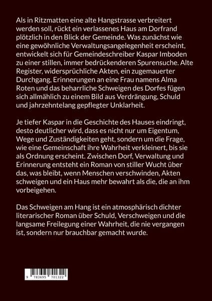 Produktbild: Das Schweigen am Hang