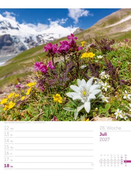 Produktbild: Faszination Alpenwelt Wochenplaner Kalender 2027