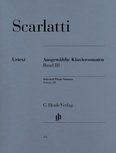 Produktbild: Domenico Scarlatti - Ausgew&auml;hlte Klaviersonaten, Band III