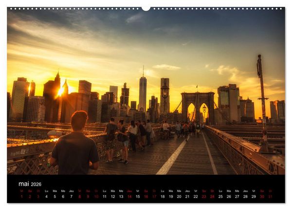 Produktbild: Balade New-Yorkaise, Manhattan (Calendrier mural 2026 DIN A2 vertical) calendrier de bureau