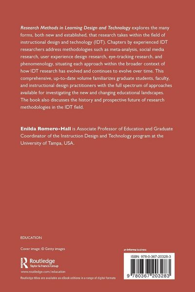 Produktbild: Research Methods in Learning Design and Technology