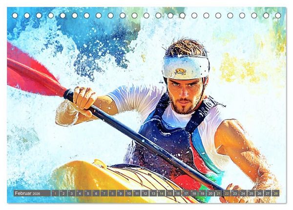 Produktbild: Kunst des Sports (Tischkalender 2026 DIN A5 quer), CALVENDO Monatskalender