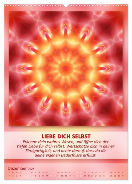Produktbild: Light Energy Mandalas - Kalender - Vol. 2 (Wandkalender 2026 DIN A2 hoch), CALVENDO Monatskalender