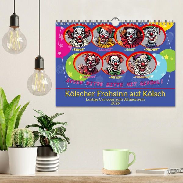 Produktbild: K&ouml;lscher Frohsinn auf K&ouml;lsch (Wandkalender 2026 DIN A4 quer), CALVENDO Monatskalender