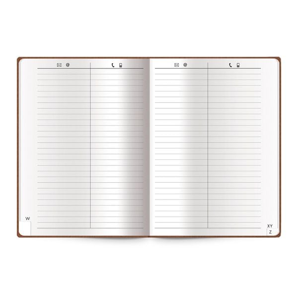 Produktbild: Tr&ouml;tsch Adressbuch Soft Touch A5 Braun