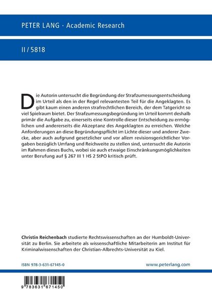 Produktbild: Die Anforderungen an die Strafzumessungsbegr&uuml;ndung im Urteil
