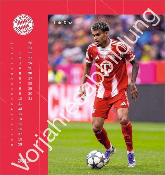 Produktbild: FC Bayern M&uuml;nchen Postkartenkalender 2027