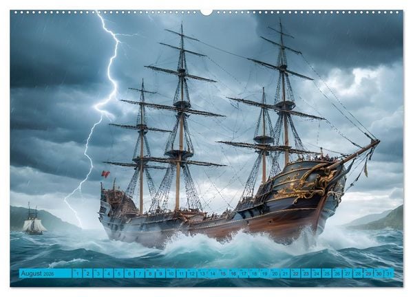 Produktbild: Erinnerungen an das Meer. Die Schifffahrt von einst (Wandkalender 2026 DIN A2 quer), CALVENDO Monatskalender