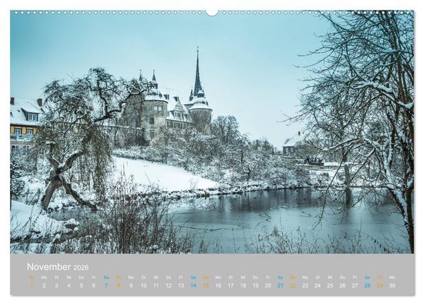 Produktbild: Coburger Land - Burgen und Schl&ouml;sser (hochwertiger Premium Wandkalender 2026 DIN A2 quer), Kunstdruck in Hochglanz